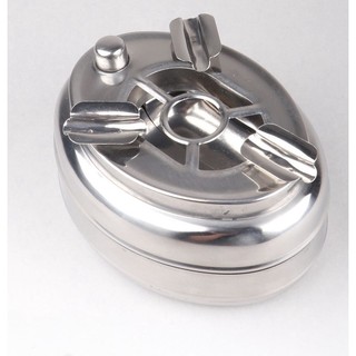 Gạt tàn nút bấm inox loại lớn cao cấp