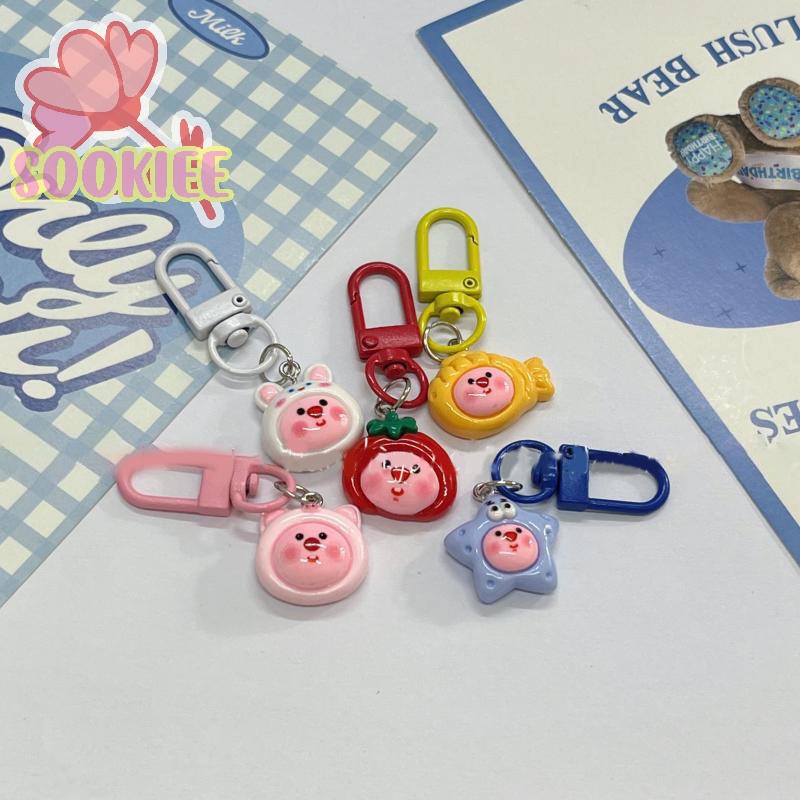 Móc Chìa Khóa / Dây Chuyền / Túi Xách Hình Hoạt Hình Dễ Thương Vui Nhộn diy