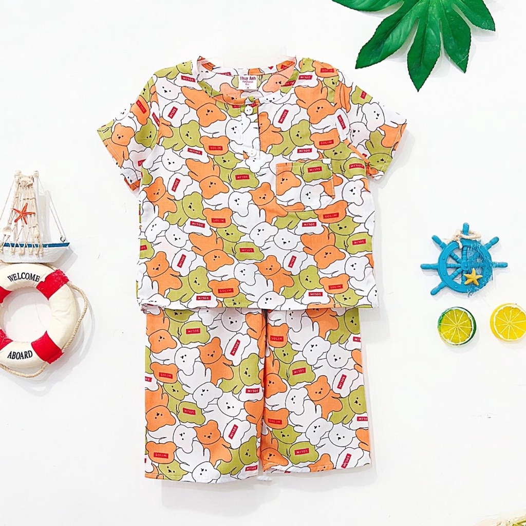 TOLEXINH  bộ tay ngắn quần dài bé trai vải loại 1