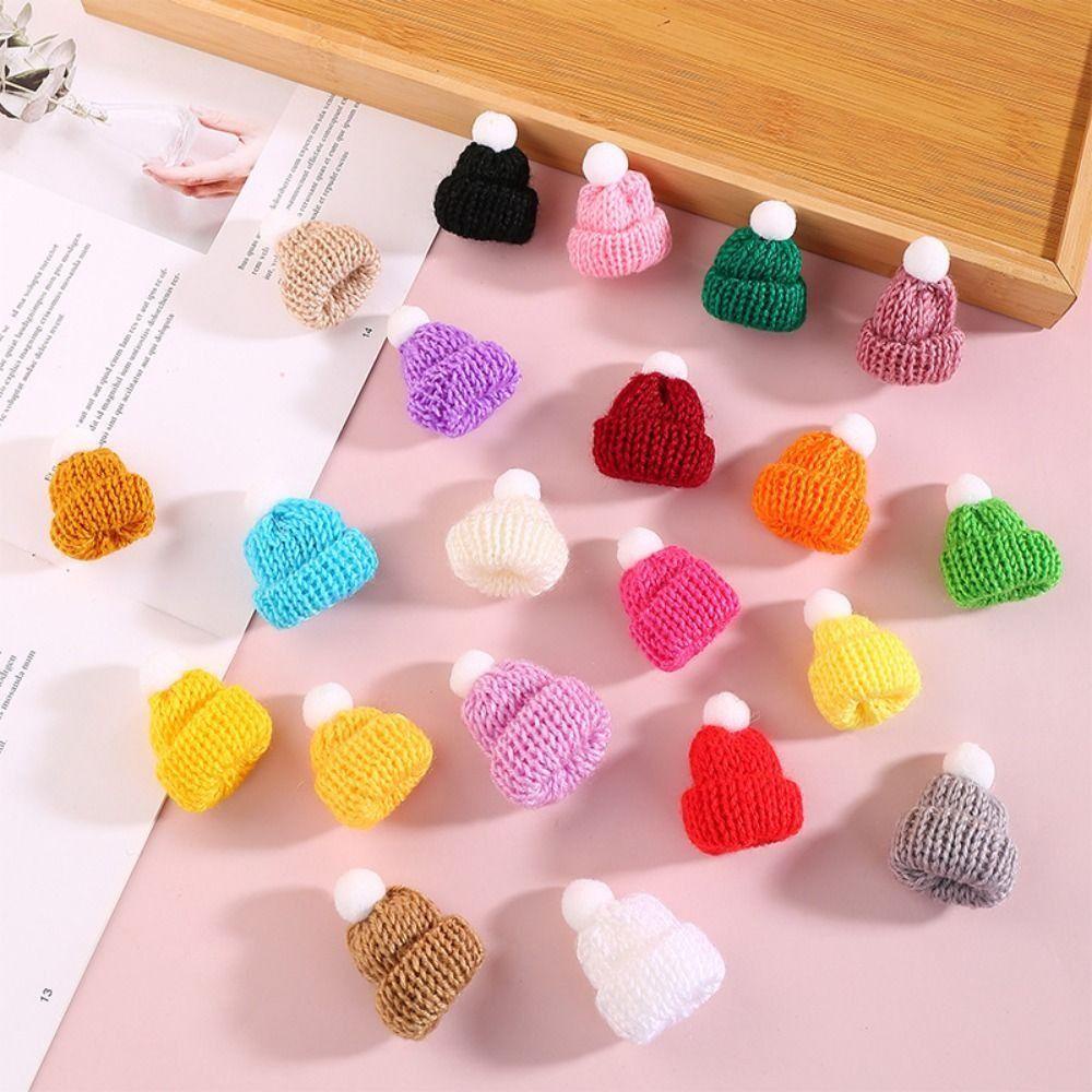 Set 10 Mũ Len mini Nhiều Màu Sắc Dùng Làm Quà Giáng Sinh