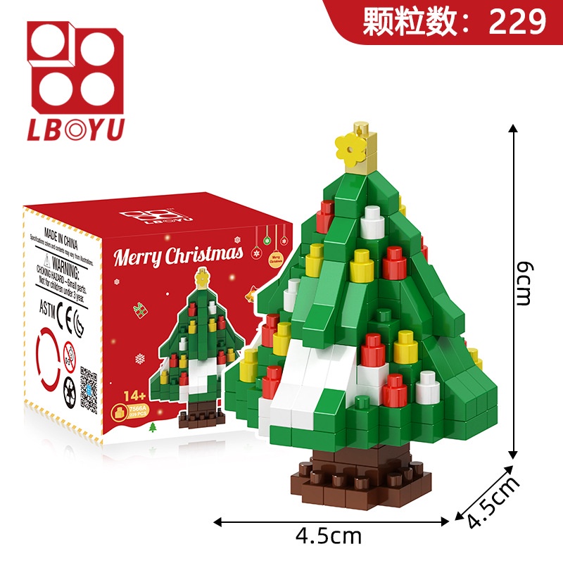 Bộ Đồ Chơi Lắp Ráp Cây Thông Giáng Sinh