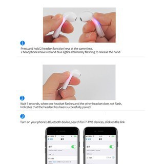 Tai Nghe i7s tws Kết Nối bluetooth v4.2 Âm Thanh stereo