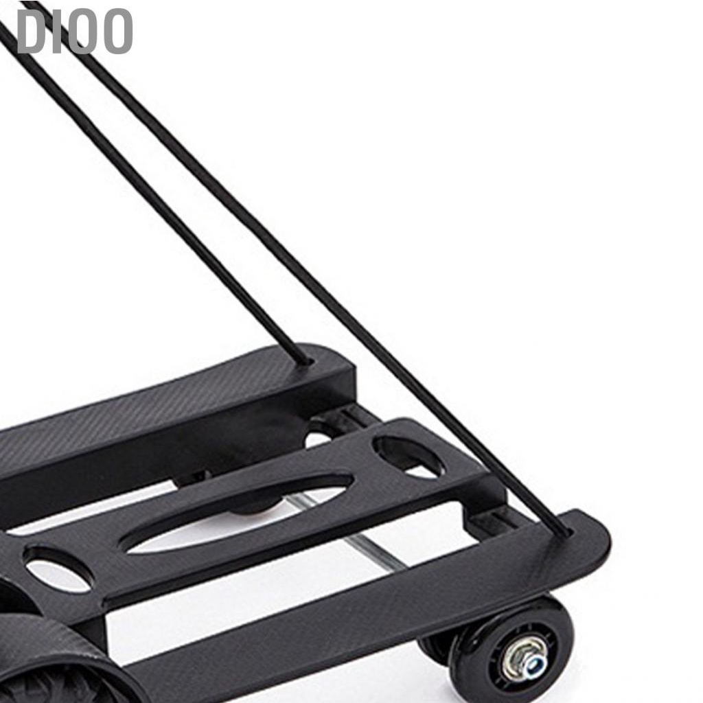 Dioo Folding Trolley  Foldable Luggage Cart 4 Wheels Low Noise Aluminium Alloy Rugged for Shopping