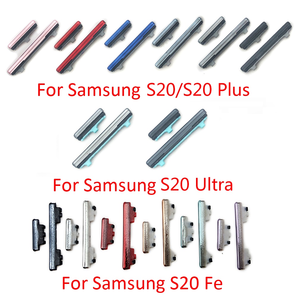 Nút Nguồn Mới + Nút Bên Âm Lượng Cho For Samsung Galaxy S20 Plus / S20 Ultra / S20 Fe Renal Nút Nhựa
