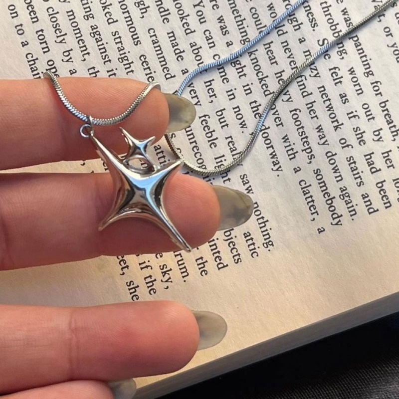 Vòng cổ Dạng Chuỗi Hình Ngôi Sao coo Phong Cách hip hop y2k awn Cho Nữ