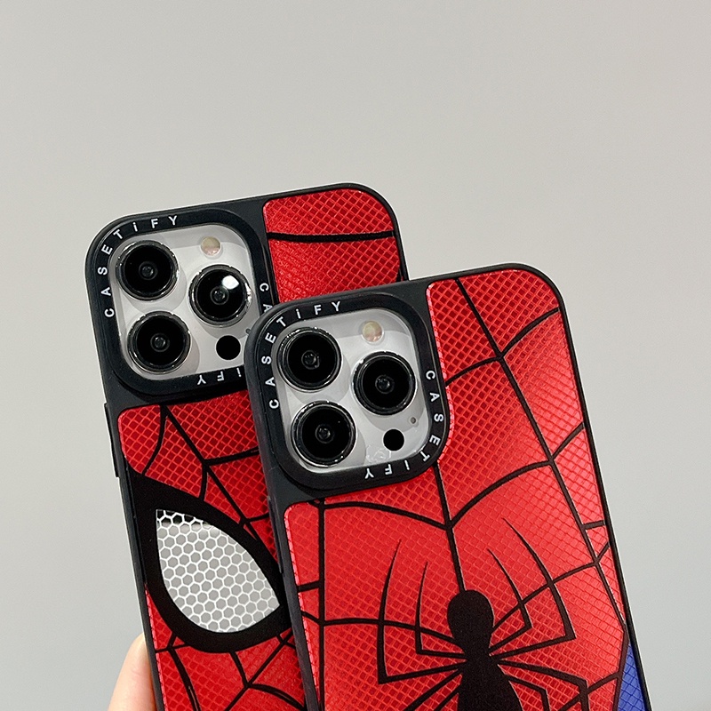 Ốp Điện Thoại Cứng Tráng Gương Hình Người Nhện Cho iphone 15promax 15pro 15 ix xr 11pro 12 13 mini 7 8plus 14 13 11 12 pro max