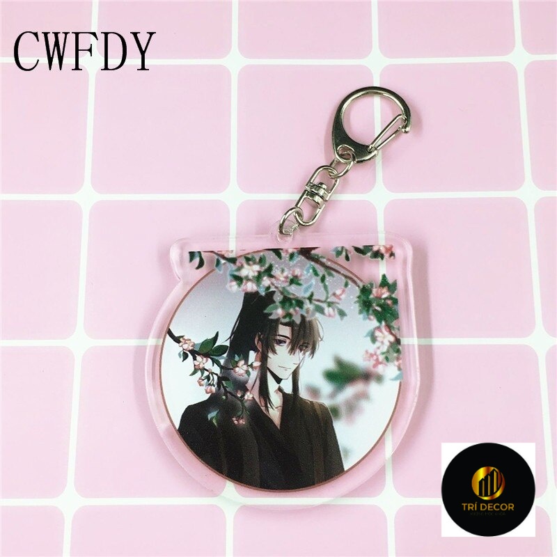 Móc khóa Chibi HUSKY Và Sư Tôn Mèo Trắng Của Hắn Arcylic His Master White Cat dễ thương Mặc Nhiên x Sở Vãn Ninh