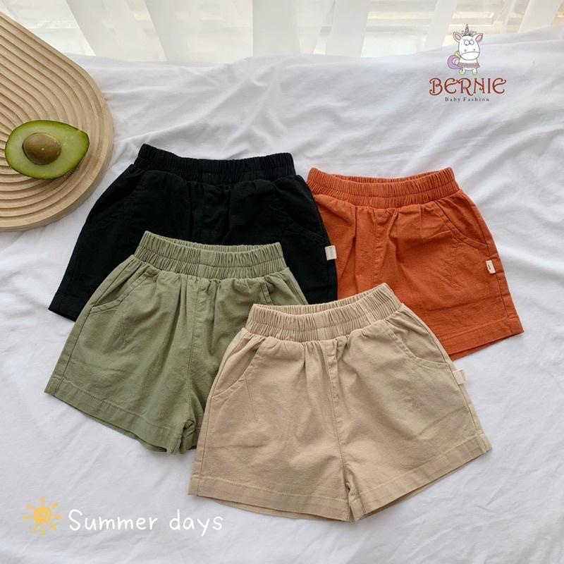 QUẦN SOOC LINEN UNISEX SIÊU ĐẸP CHO BÉ