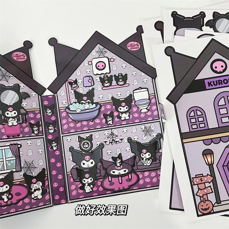 Bộ Sách mini Hoạt Hình kuromi Thủ Công Dễ Thương Cho Nhà Búp Bê