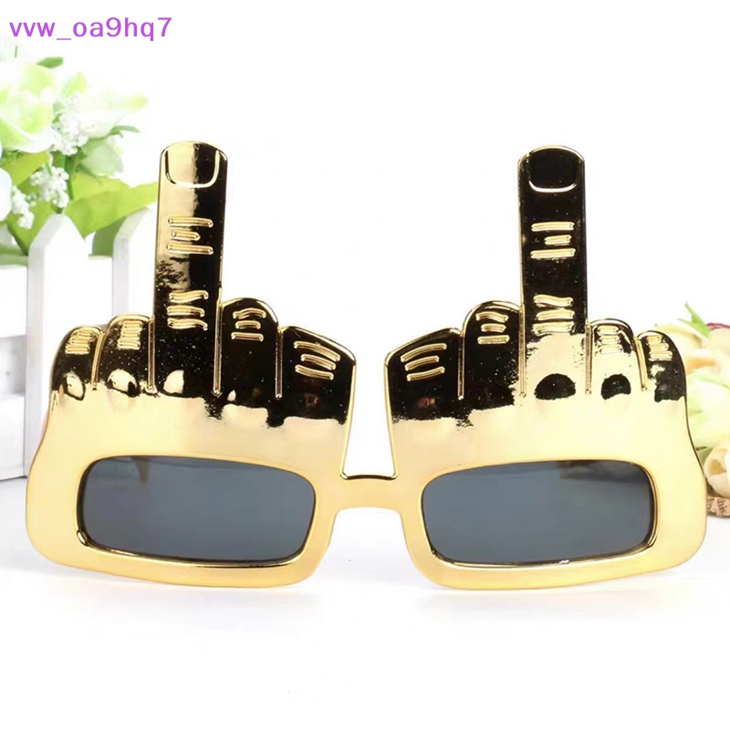 Sáng tạo dọc Ngón tay giữa bên kính đạo cụ trang trí kính mát vui nhộn