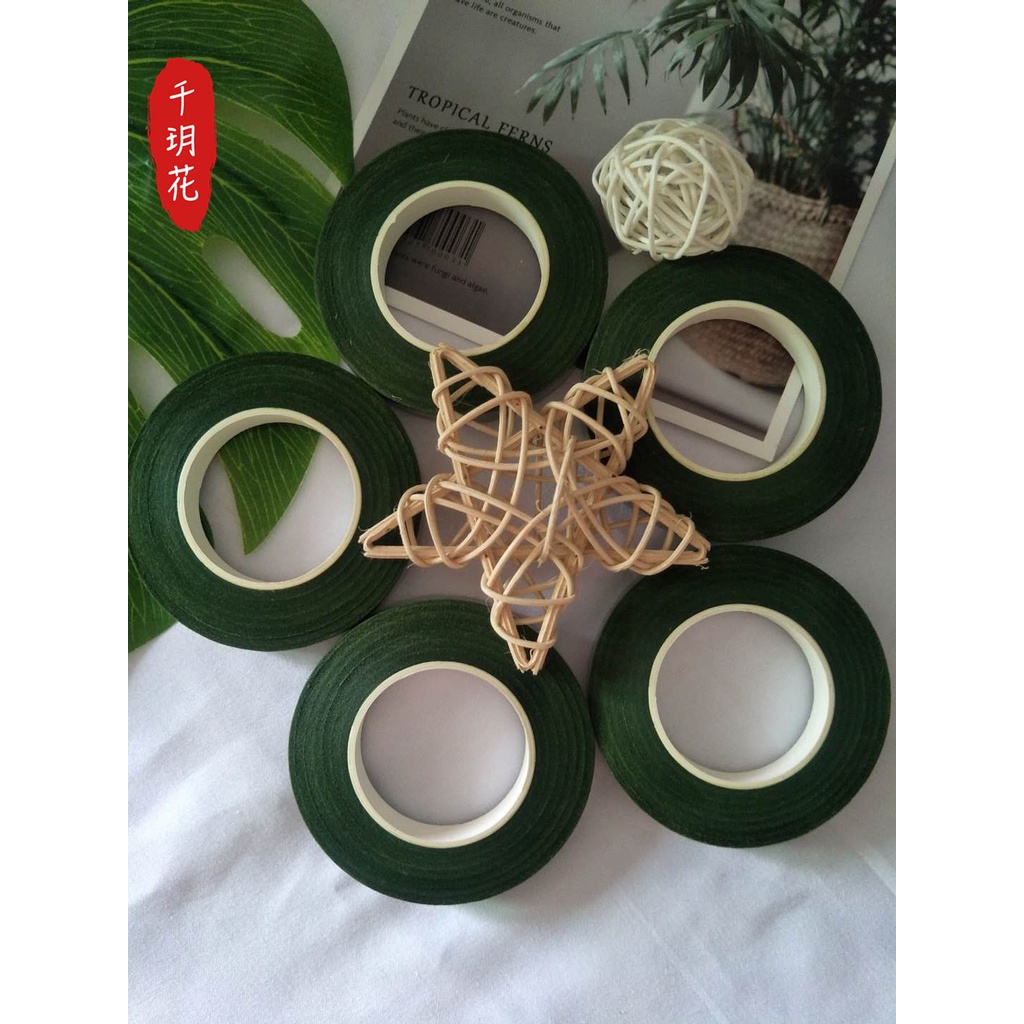 Cuộn Băng keo quấn cành hoa giấy, hoa giả, sáp đủ các màu shop 10k