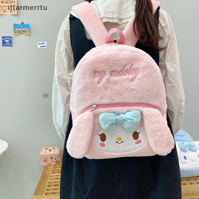 Balo Đi Học Hình sanrio kuromi Cinnamoroll melody Nhồi Bông Dễ Thương Thời Trang Nhật Bản Cho Nữ Sinh merrtu