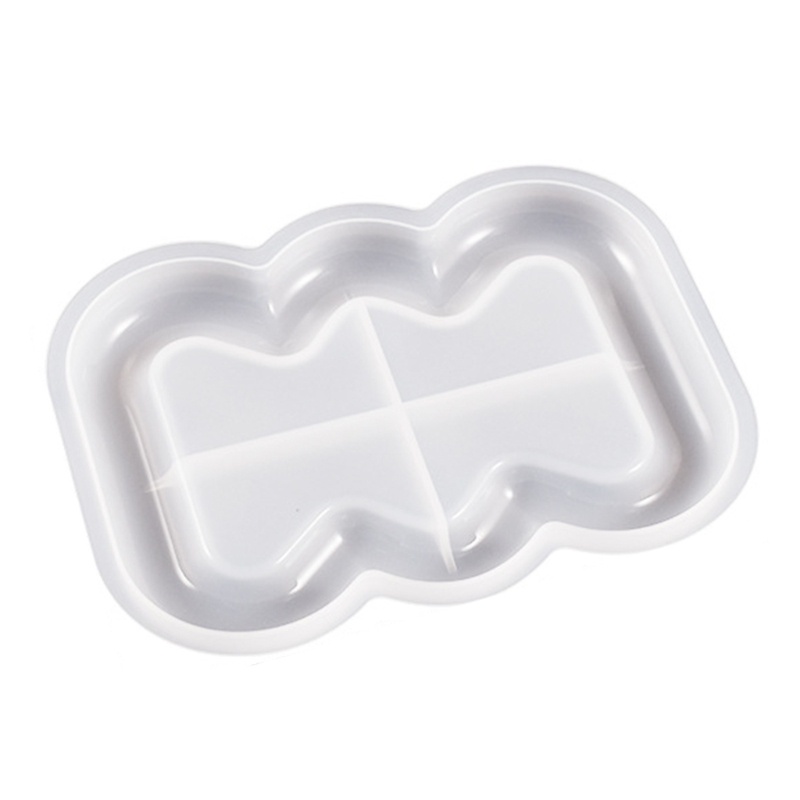 Flgo Khuôn Silicon Hình oval / Đám Mây / Trái Tim / Hoa Tiết Kiệm Không Gian Làm Đĩa resin diy Tại Nhà