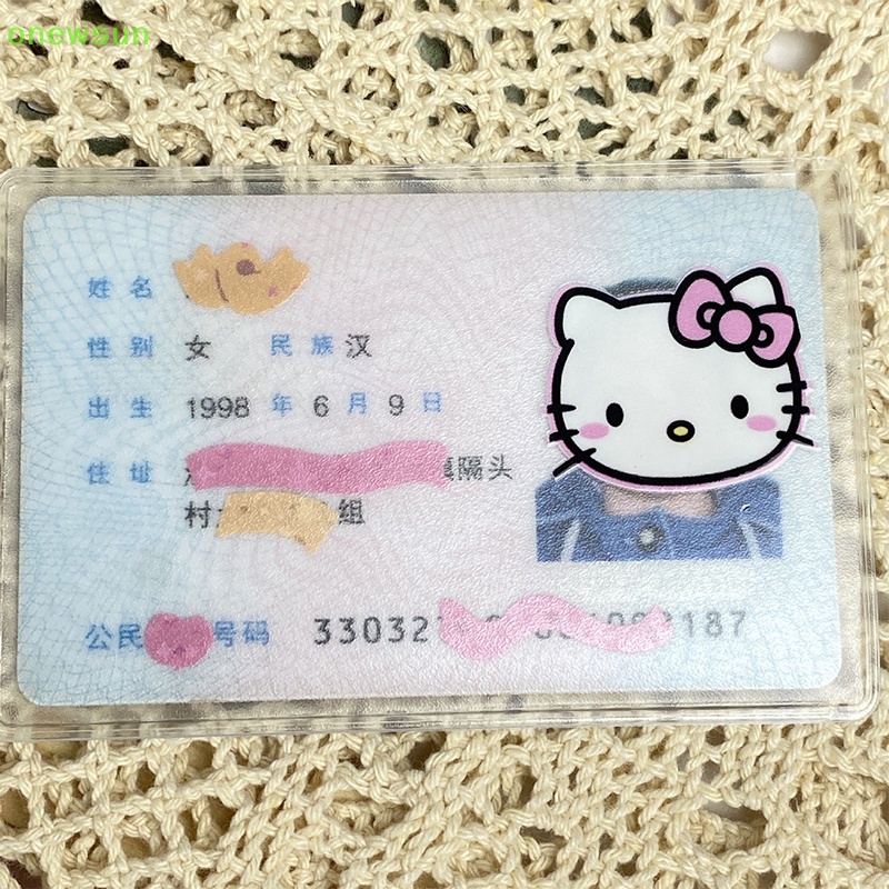 Ví Đựng Thẻ id Bằng pvc Trong Suốt Chống Nước In Hình Hoạt Hình Vui Nhộn Cho Nam Và Nữ Mới