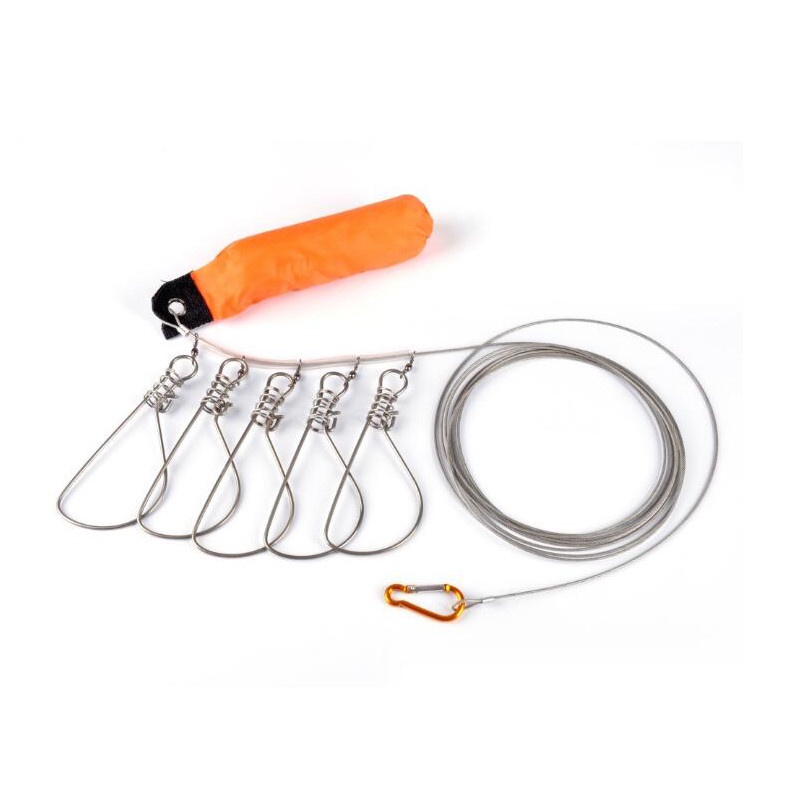 Dây Khóa Phao Câu Cá 5m Bằng Thép Không Gỉ