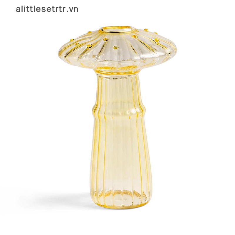 Bình Hoa Thủy Tinh Hình Nấm Đơn Giản Sáng Tạo vn