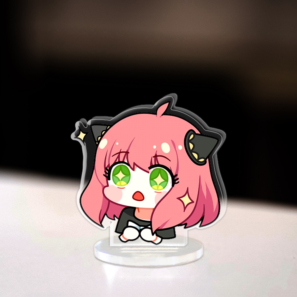 Mô hình Mini Anya Forger Loid Yor Standee Chibi Anime Manga Spy x family trang trí góc học tập cao 3cm