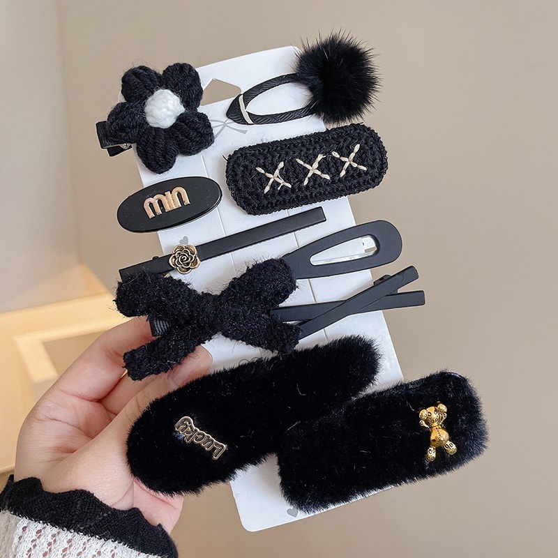 Set 14 / 14 Kẹp Tóc Hoạt Hình Siêu Dễ Thương Phong Cách Hàn Quốc Cho Bé