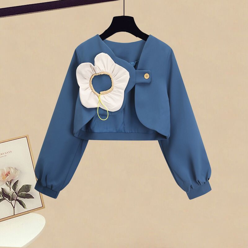 Bộ Áo Khoác + Đầm Đuôi Cá Ôm Eo Thời Trang Mùa Thu 2023 Mới Mẻ Trẻ Trung Cho Nữ