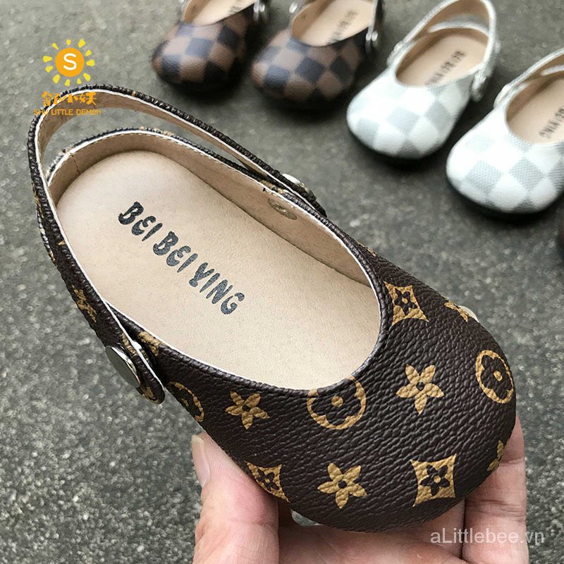 Giày Búp Bê Da Đế Mềm Đính Nơ Phong Cách Hàn Quốc Cho Bé Gái