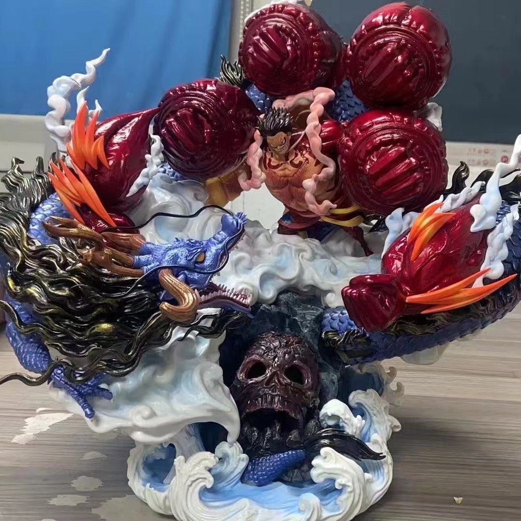 Mô hình one piece luffy gear 4 vs kaido hàng nét