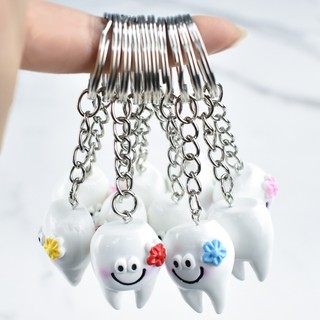 Set 10 Móc Khóa Hình Chiếc Răng Dễ Thương