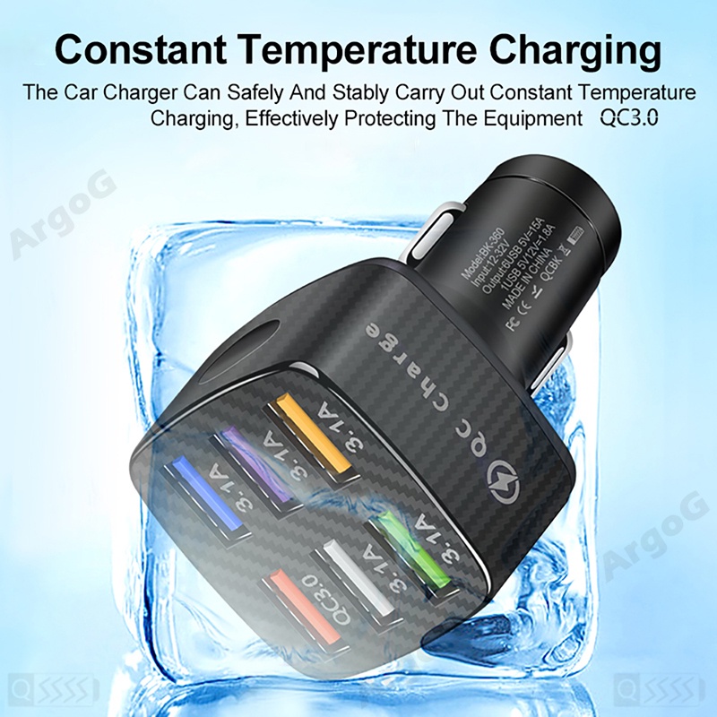 Tẩu Sạc Nhanh Với Đồng Hồ Đo Áp Suất Và Cổng Sạc USB Tương Thích Với Xe 12-24V