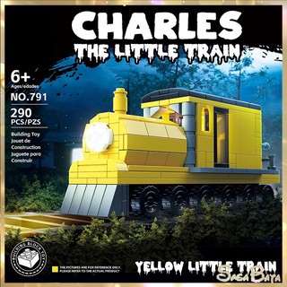 Charles bộ đồ chơi lắp ráp mô hình tàu lửa da vàng cho bé trai