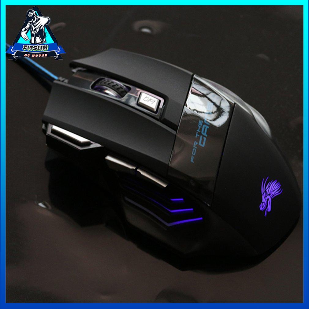 Wire Gaming Mouse 7ons 2500Dpi Led Ergonomic Optical Usb Laptops Mouses