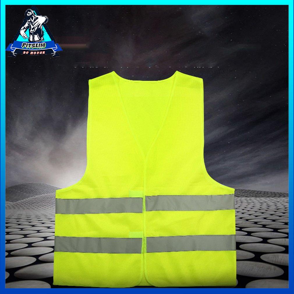 Reflective Vest High Visibility Fluorescent Green Outdoor Safety Clothing