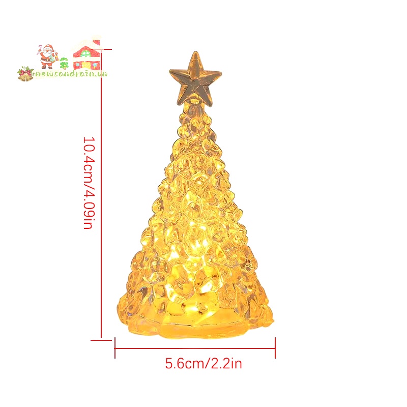 1 Cây Thông Giáng Sinh mini Phát Sáng Trong Đêm Dùng Để Trang Trí Bàn