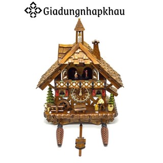 Đồng hồ treo tường cuckoo 4491 qmt, dòng cao cấp, 4 chuyển động, made in germany, bh 12 tháng, giadungnhapkhau19