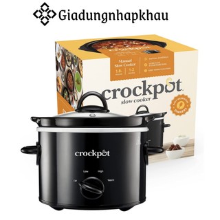 Nồi nấu chậm crockpot, nồi nấu cháo, nồi kho cá, nồi hầm, dung tích 1.8l, nhập đức, bh 12 tháng, giadungnhapkhau19