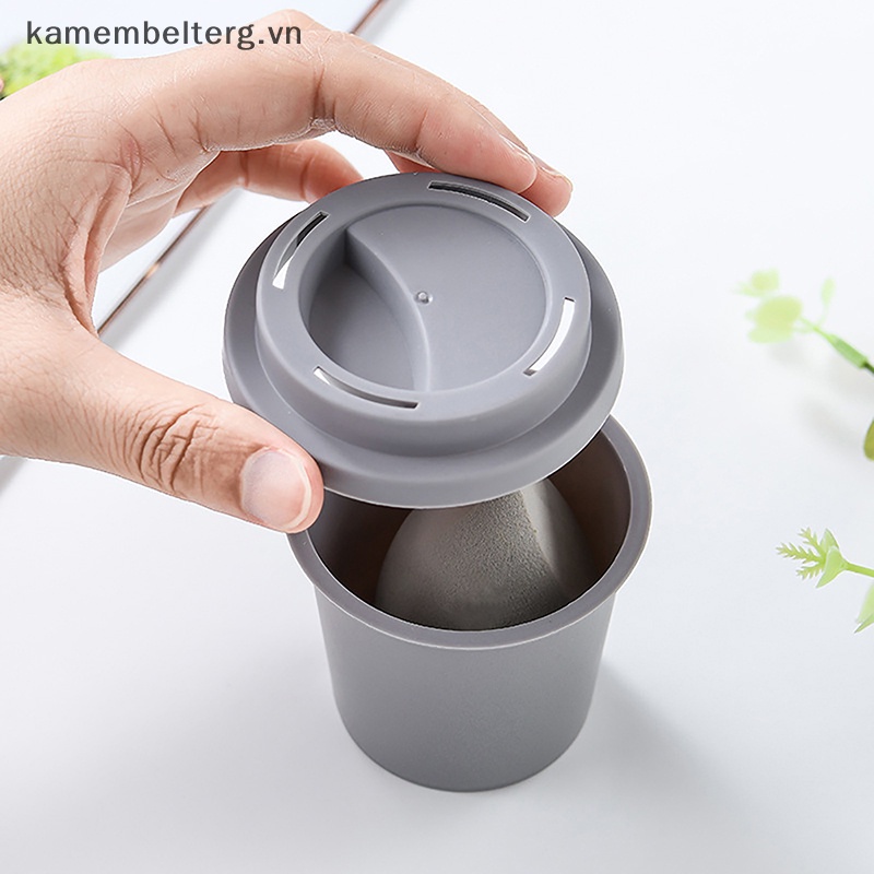 Hộp Đựng Mút Trang Điểm Hình Cốc Cà Phê