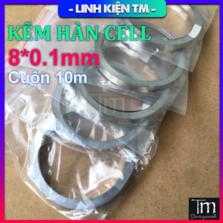 Kẽm Hàn Cell Pin Cuộn 10m 8x0.1mm