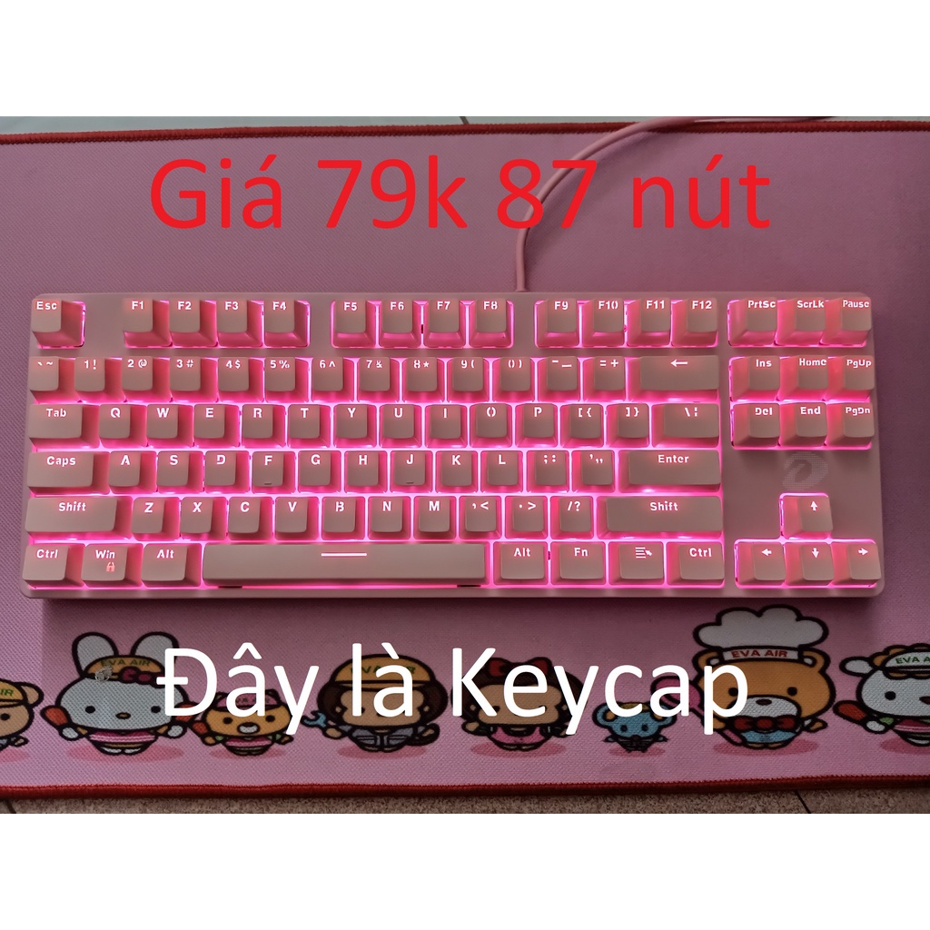 Nút bàn phím cơ Dareu EK87, keycap bàn phím cơ Dareu EK87, EK880. Đây là Nút Keycap ko phải Bàn Phím nhé