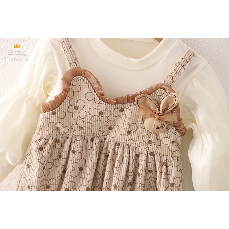 ShiningTreasures Váy Bé Gái váy váy trẻ em công chúa bé gái thời trang dễ thương đẹp 2023 NEW KLQ23934NM 38Z230923