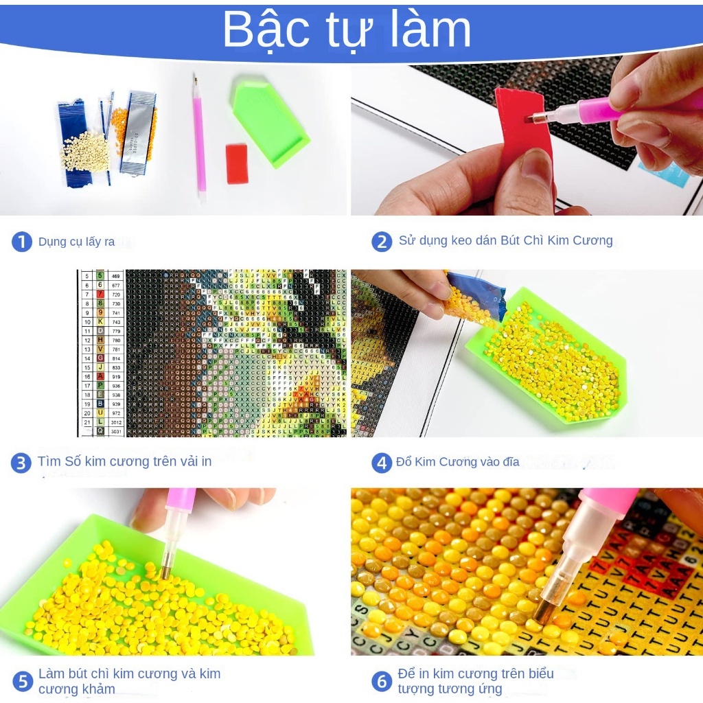 Bộ Tranh Đính Đá 5d Tự Làm Hình Cá Voi 30 * 40cm