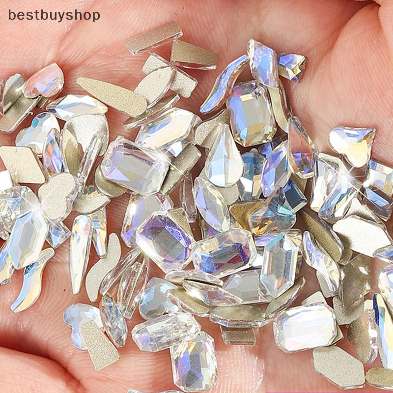 Set 100 Hạt Pha Lê Lấp Lánh Trang Trí Móng Tay Nghệ Thuật Mới