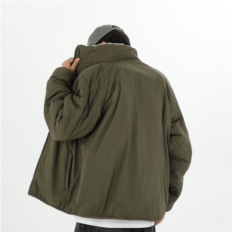 Nike Áo Khoác Lông Cừu Thêu logo Thời Trang Cho Cặp Đôi