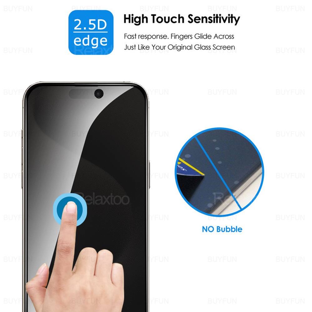 2Pcs Privacy Tempered Glass For iPhone 15 Pro Max Anti-Spy Screen Protector iPhone15 Plus iPhone15Pro 15Pro 15Plus ProMax Glass