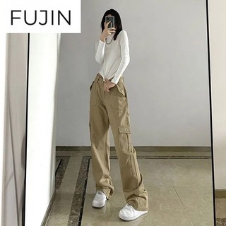 Fujin quần_ống_rộng quần túi hộp vintage workwear pants 2023 new style 072417