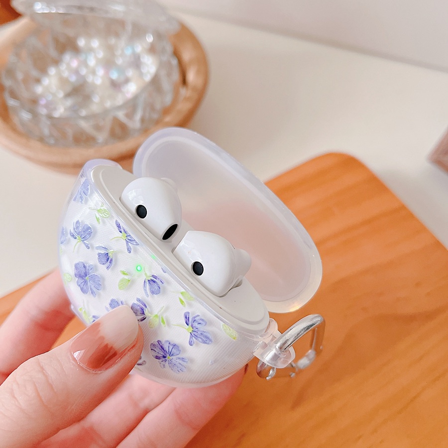 Vỏ Bảo Vệ Hộp Sạc Tai Nghe oppo enco air / air2 / 2i / air2pro oppo enco air 2i Bằng Silicon Họa Tiết Hoa tulip Nhiều Màu Xinh Xắn