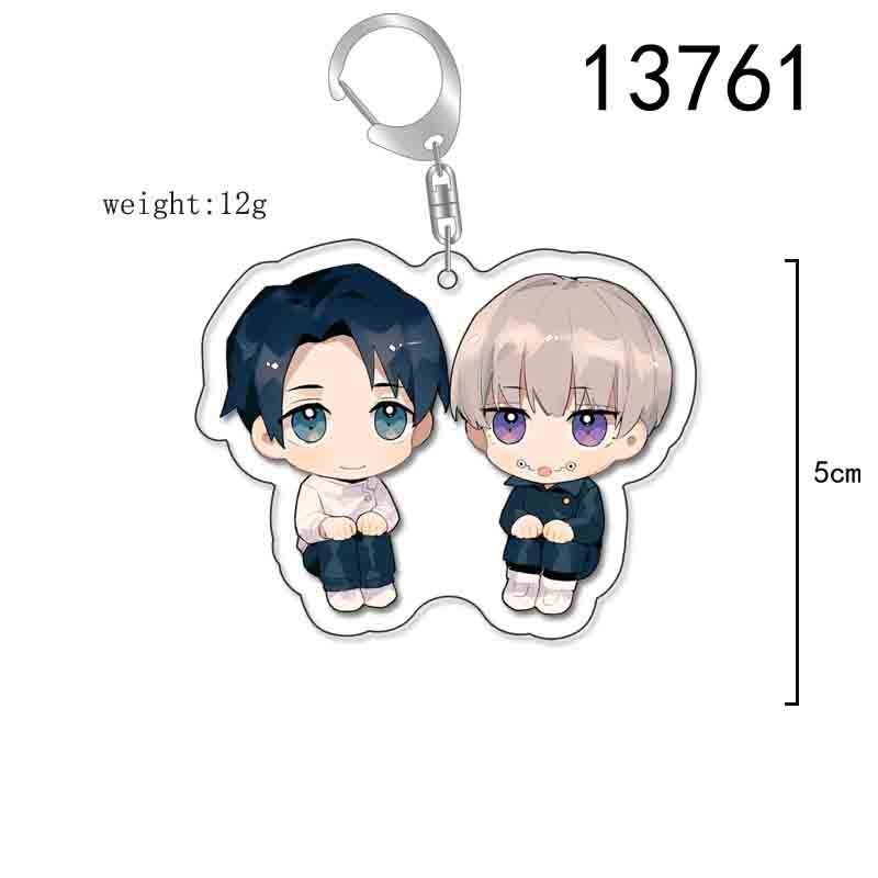 Spell Attack anime ngoại vi mặt dây chuyền acrylic móc khóa hai mặt bánh sandwich mặt dây chuyền Gojo Satoru Kuroe Mang