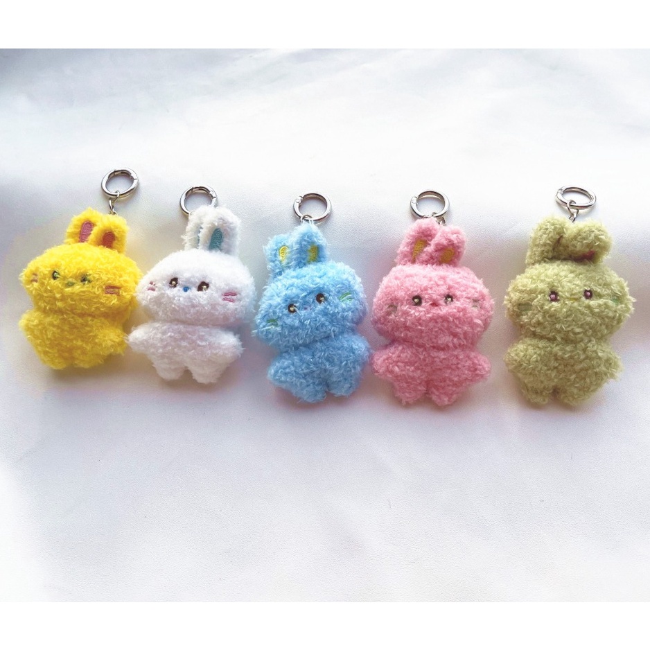 Kpop Newjeans powerpuff girls cow Gdon Bunnyie Gjs get up minji Móc Khóa Túi Xách Hình Thỏ Nhồi Bông