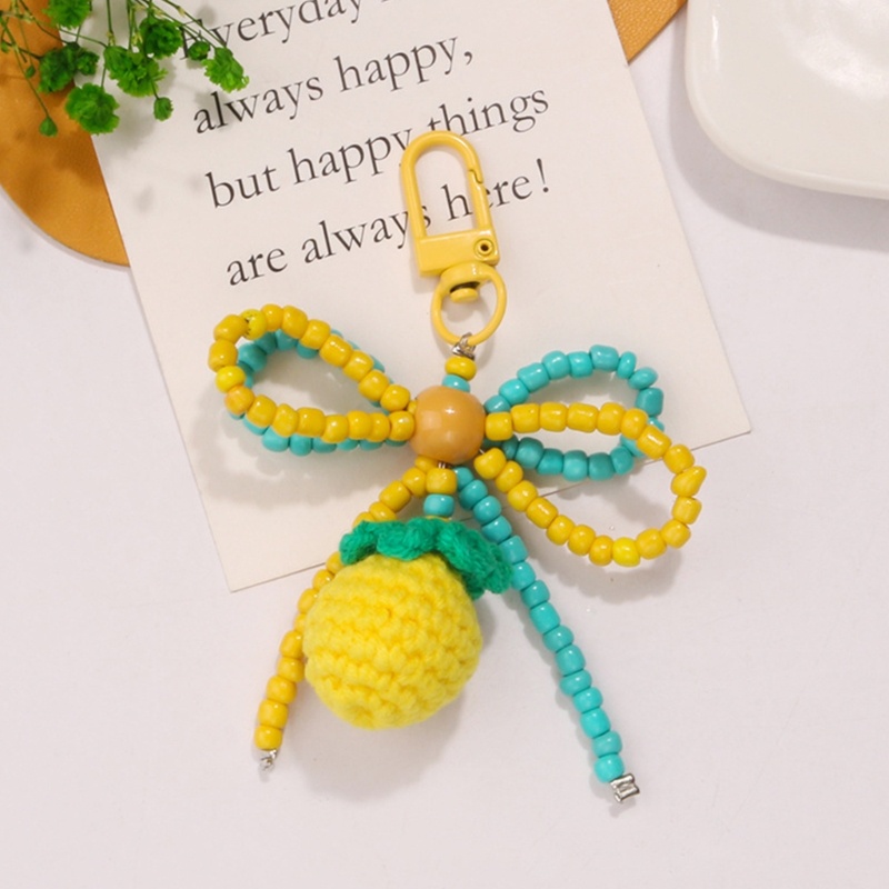 Omg Móc Khóa / Điện Thoại / Túi Xách Tai Nghe Trang Trí Hạt Cườm Thắt Nơ Thủ Công