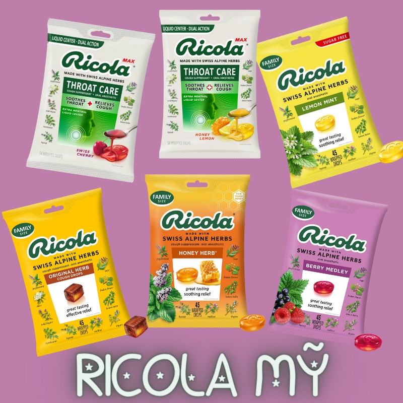 Kẹo ngậm Ricola bản đặc biệt mật ong caramel - 34 viên