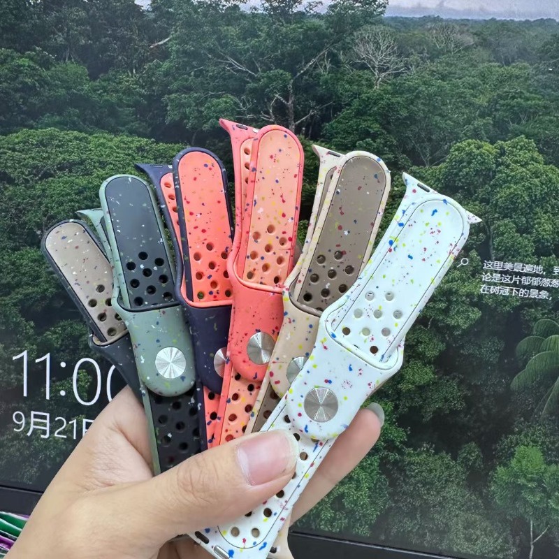 Dây Đeo Đồng Hồ Bằng silicone Cho apple watch ultra 2 49mm 45mm 41mm 44mm 40mm 38mm 42mm i-watch serie 9 8 3 4 5 6 7 se