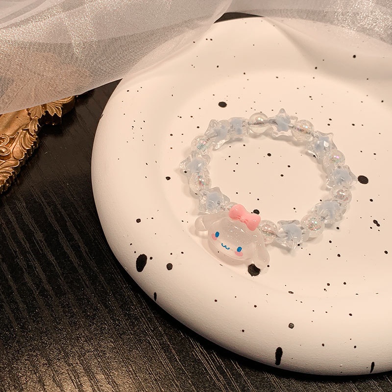 Vòng Tay Hoạt Hình Cún Kumamoto Bằng Ngọc Bích Thời Trang Dành Cho Nữ