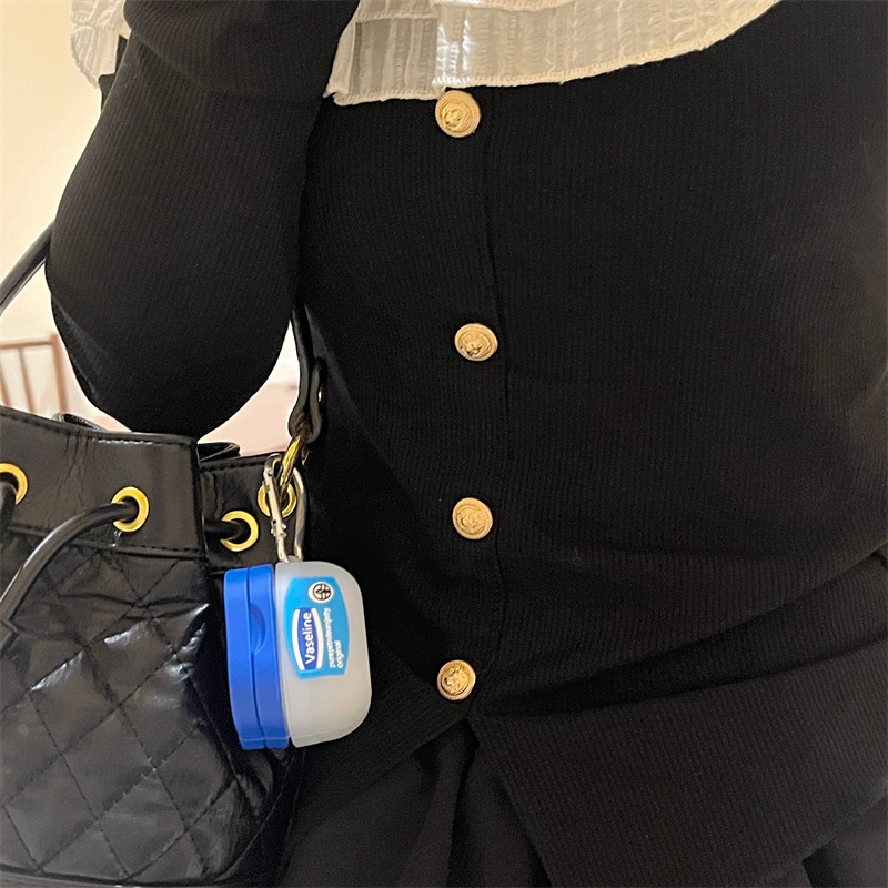 VASELINE Vỏ Bảo Vệ Hộp Sạc Tai Nghe bluetooth Không Dây samsung galaxy buds-2-Li Ô Liu-pro Bằng Silicon Mềm Họa Tiết Bình Nước 3d Dễ Thương